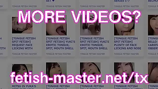 Japanese Asian Tongue Spit Face Nose Licking Sucking Kissing Handjob Fetish - More at fetish-master&period;net